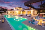 The villa by night