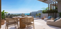 terrace and sea view