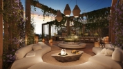 Salon exterior atardecer