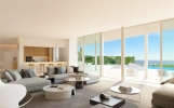 Living area and kitchen