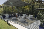 Terrace in garden