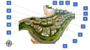 3D Masterplan villas with numbers