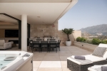Covered terrace, jacuzzi